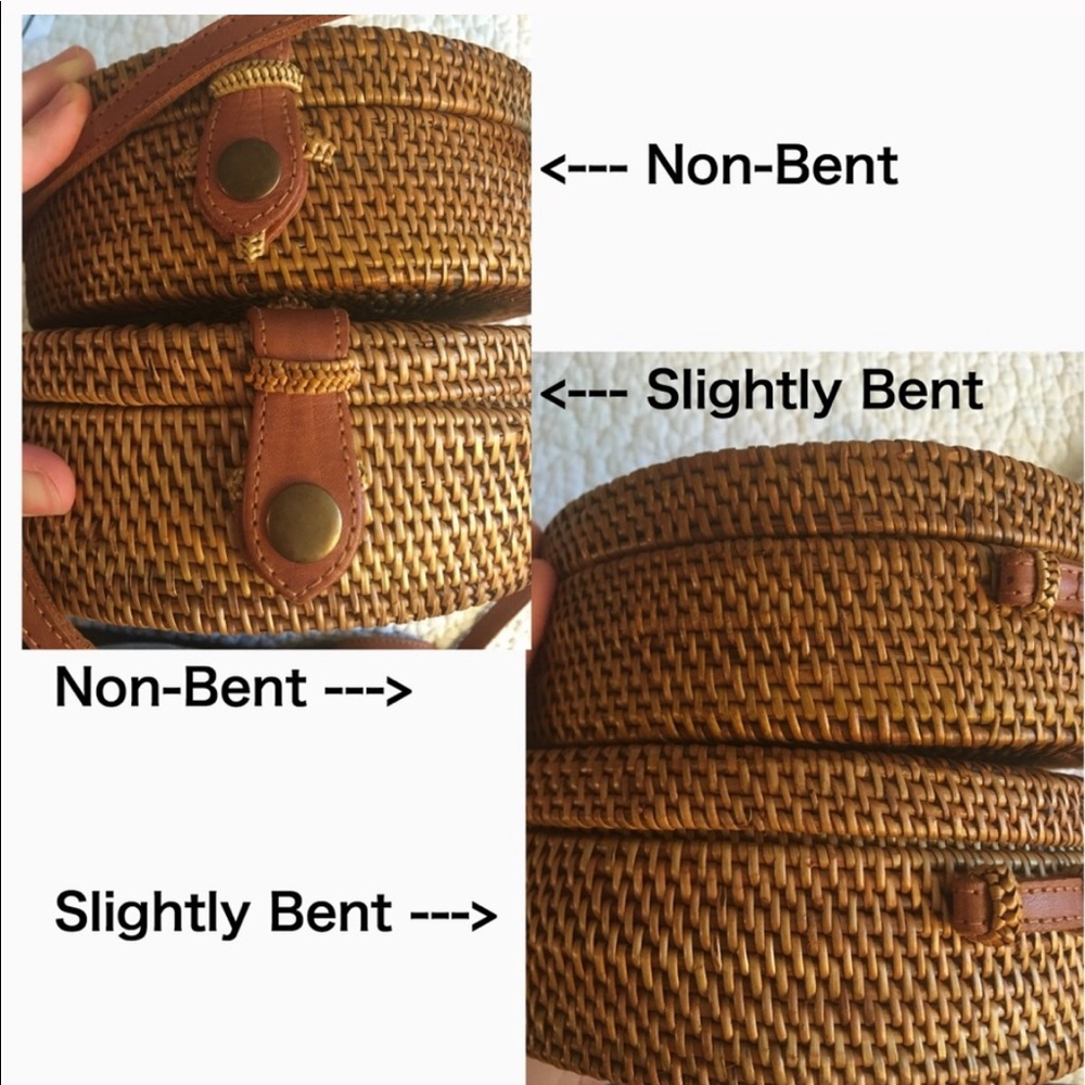 Round Rattan Cross Body Purse - Picture 6 of 9